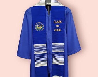 El Salvador Graduation Stole, First Generation Sash, Class of 2026 graduation stole, Salvadorian Graduation Sash