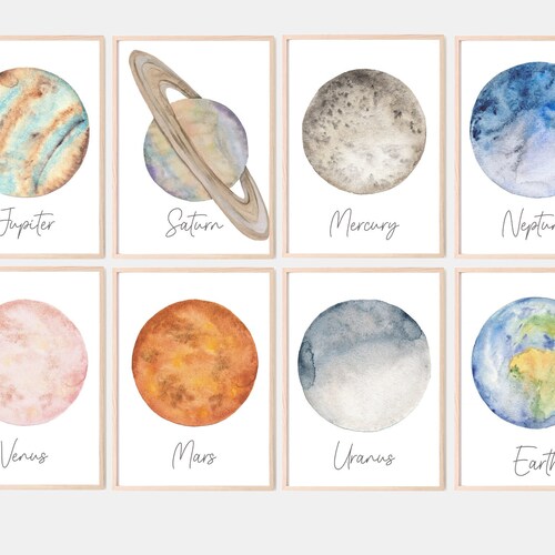 Printable Wall Art Solar System Print Space Print Etsy Canada