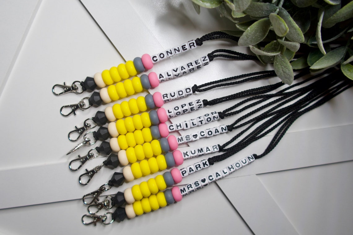 Personalized Teacher Lanyards Etsy