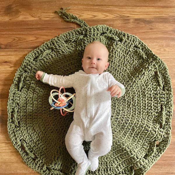 Crochet Baby Play Mat Pattern //  Crochet Baby Shower Gift // Tummy Time // Easy Baby Rug Pattern