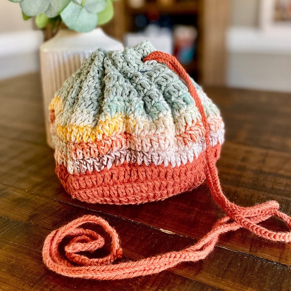 Crochet Drawstring Bag Pattern Small Crochet Pouch Crochet Cinch Bag Easy Crochet Pouch Simple Bag Crochet Pattern Beginner Etsy Ireland
