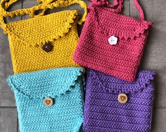 Small Purse Crochet Pattern // Crochet Purse for Girls // Small Bag Crochet Pattern // Simple Crochet Purse Pattern