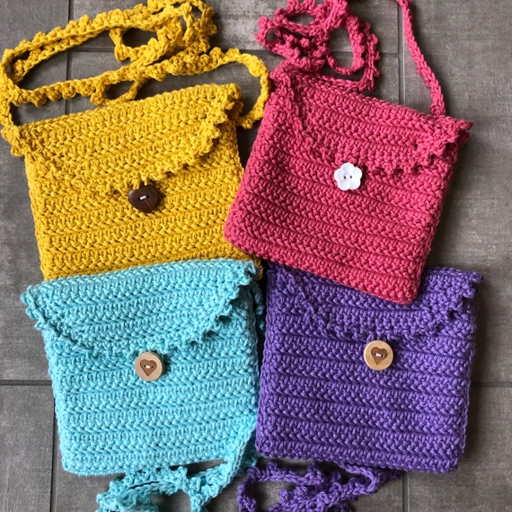 Buy ZZARA Cotton Handmade Crochet Bag, Granny Square Bag, Crochet Purse, Crochet  tote Bag, Retro Bag, Bag For Unique and Special Occasion Multicolor at  Amazon.in