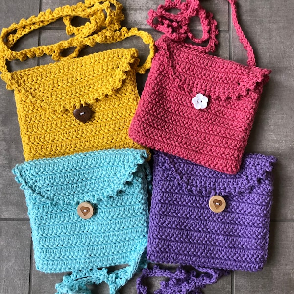Small Purse Crochet Pattern // Crochet Purse for Girls // Small Bag Crochet Pattern // Simple Crochet Purse Pattern