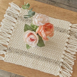 Hygge Table Mat Crochet Pattern - Hygge Home Decor - Quick Crochet Pattern