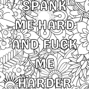 Naughty Phrases Adult Coloring Pages (PDF Download) image 2
