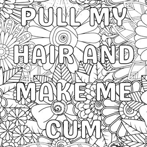 Naughty Phrases Adult Coloring Pages (PDF Download) image 3