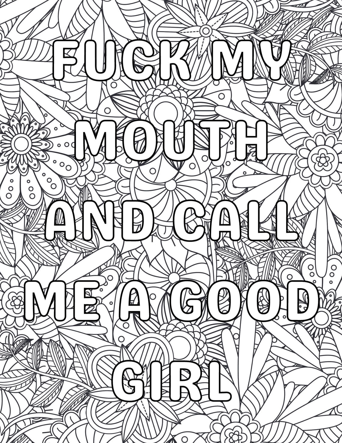 Instant Download! 20 Pg. Adult Naughty Coloring Pages, Digital Download