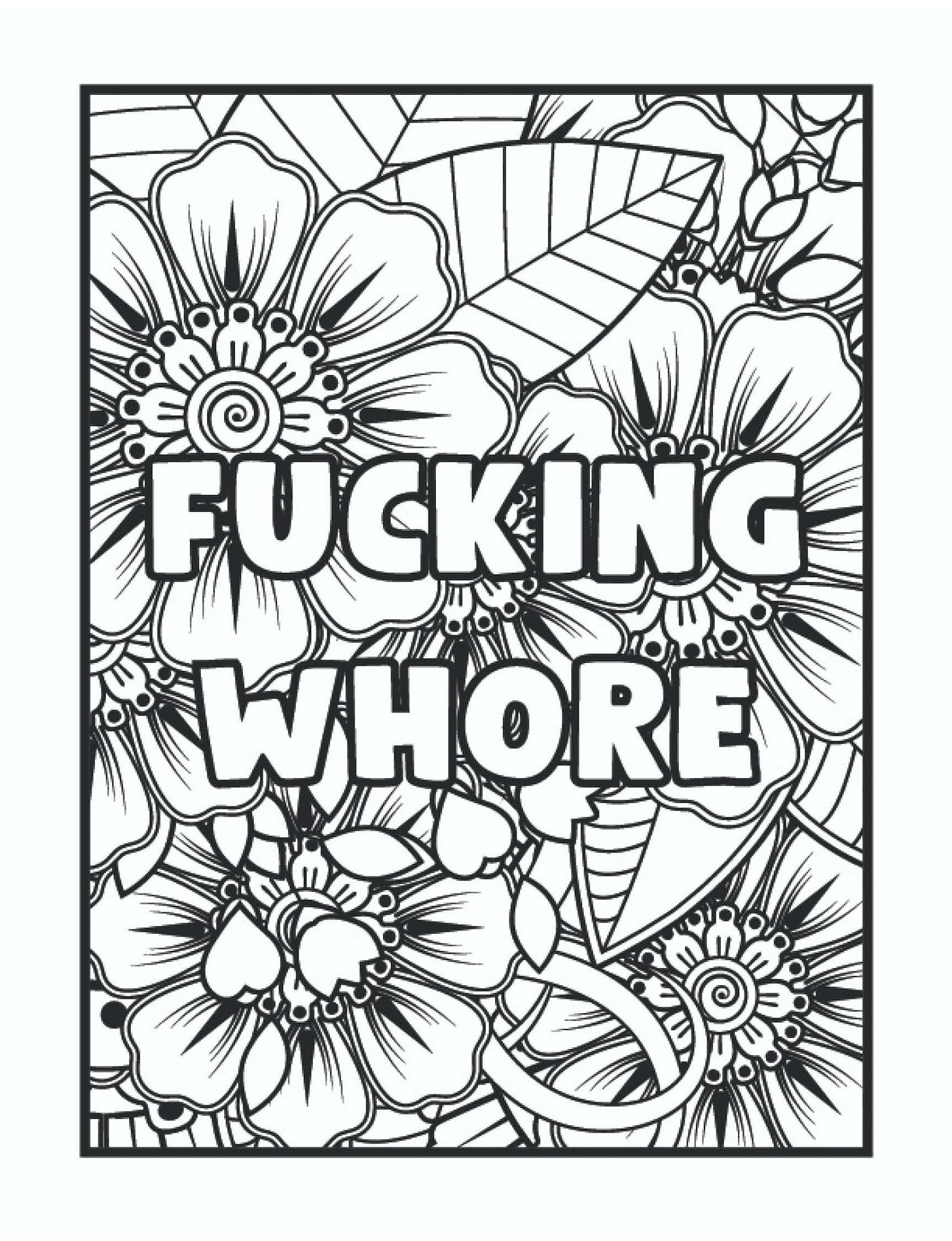 41 Naughty and Funny Cursing Coloring Pages for Adults - Etsy