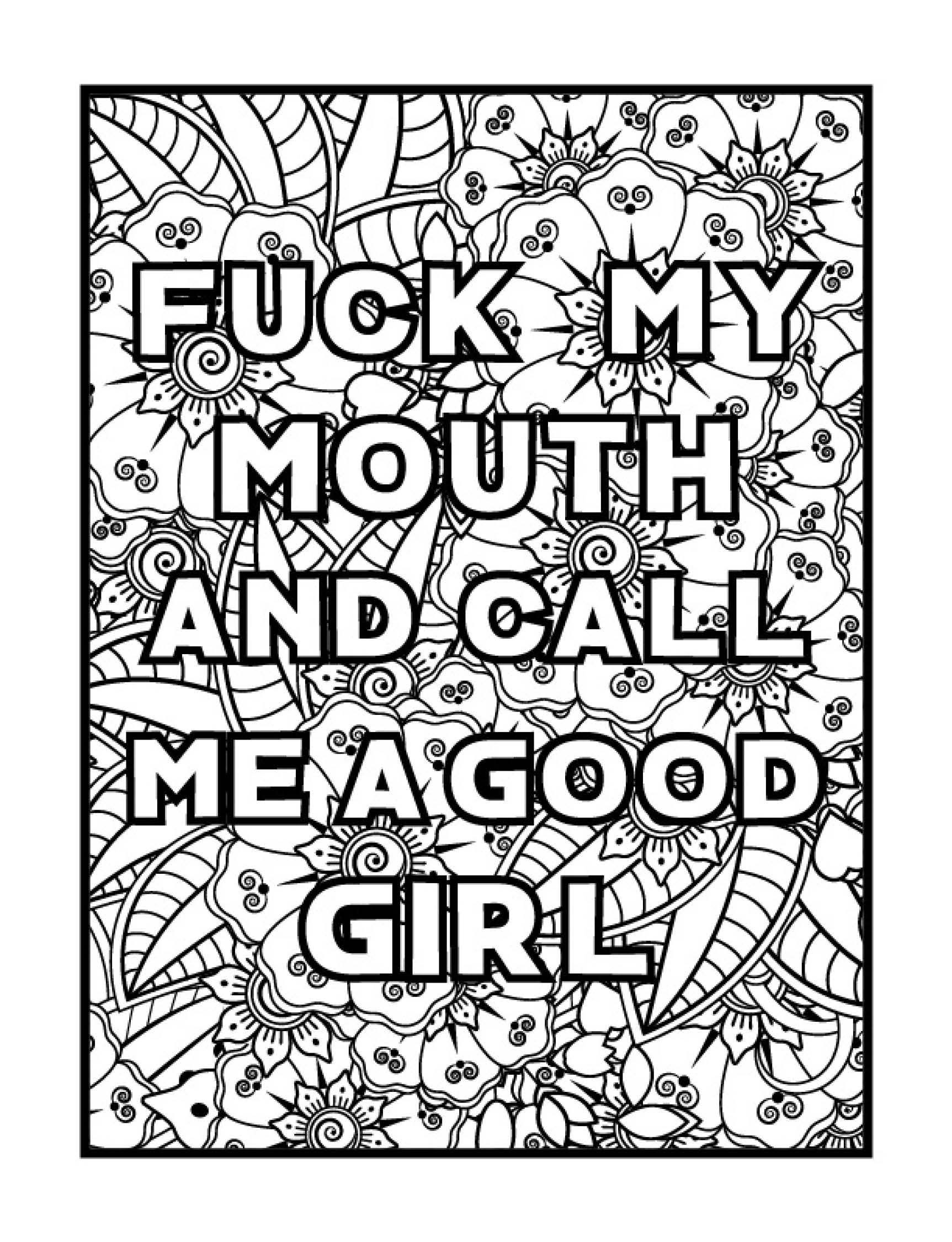 41 Naughty And Funny Cursing Coloring Pages For Adults Etsy