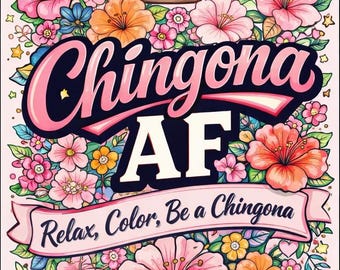 Motivational Spanish Cursing Phrases Coloring Pages (Digital Download)