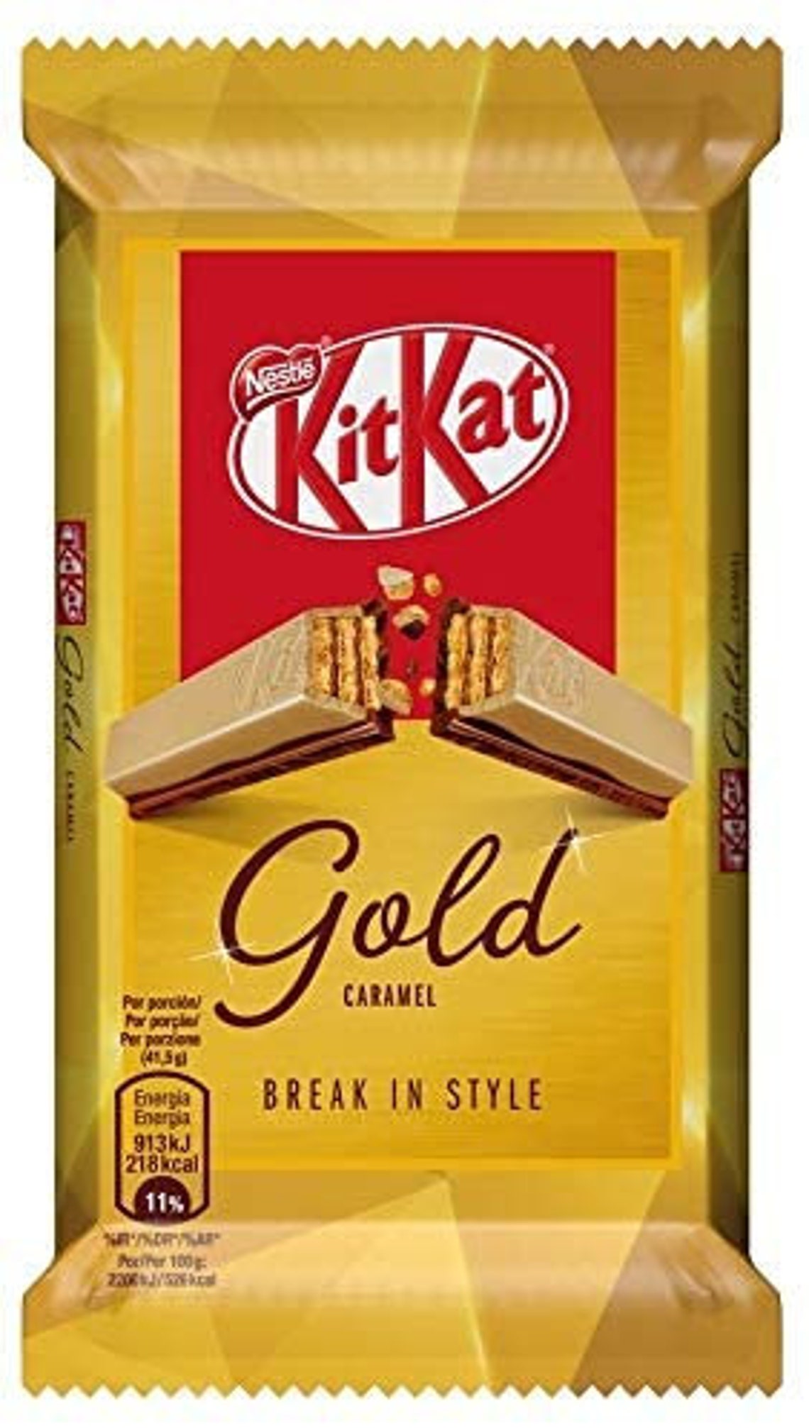 KitKat Chunky Cookie Dough Zebra Gold Original Finger Kit Kat | Etsy