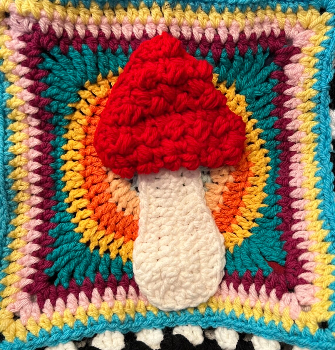 100% Handmade Crochet Customizable Mushroom Patch - Etsy
