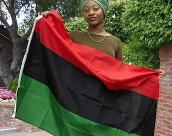 Large 3x5 Red Black and Green - RBG - Pan African - Liberation Flag - Banner