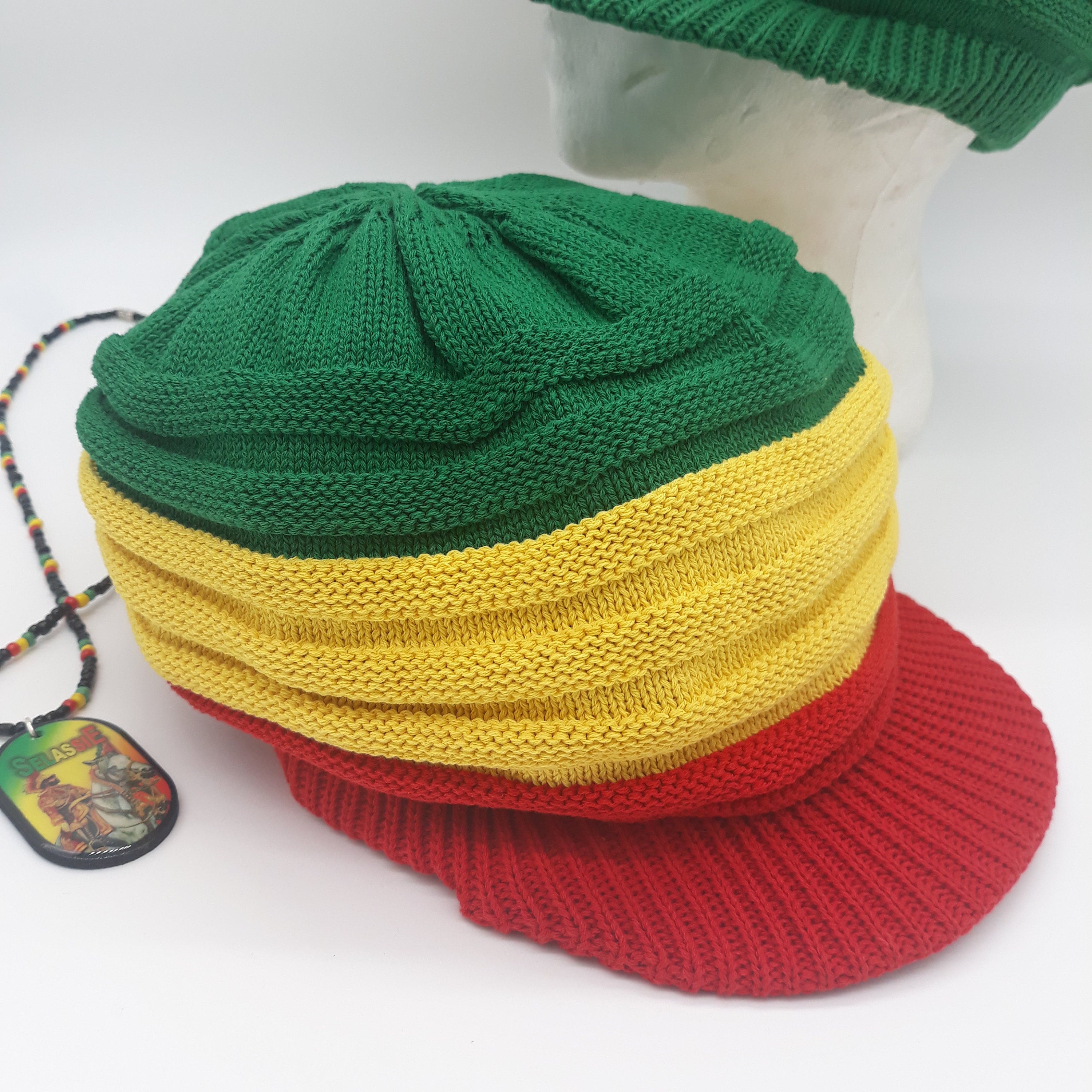 RH018-RYG Small Red Yellow Green Rasta Hat - Etsy