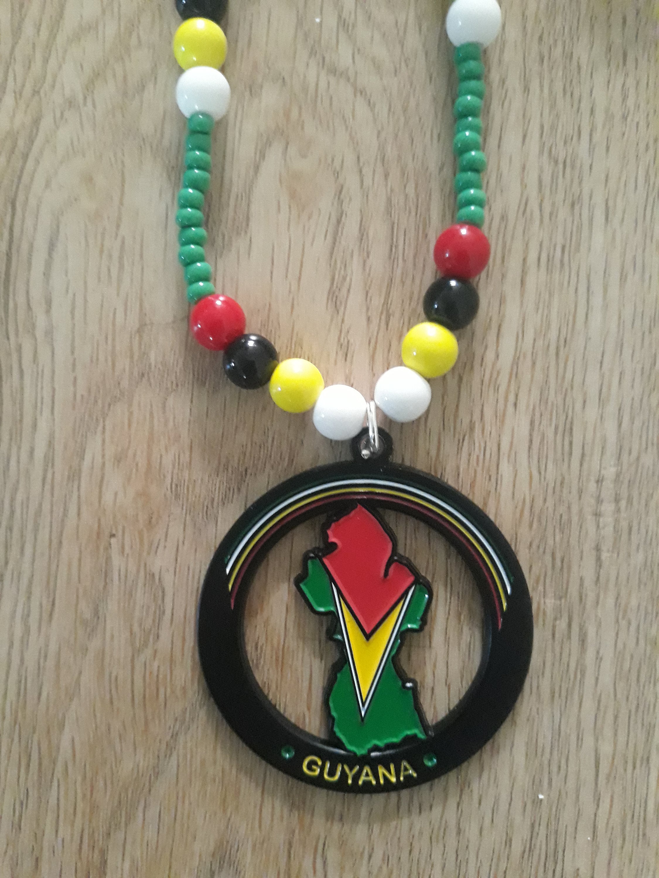 Caribbean Flag Metal Map Necklaces - Antigua - Bahamas - Barbados ...