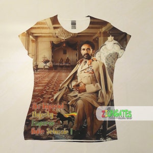 WOMENS Sublimation Shirt - Haile Selassie - Sitting