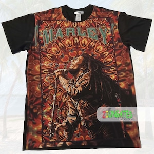 MENS Bob Marley Hendrix - Stretch SHIRT - Black