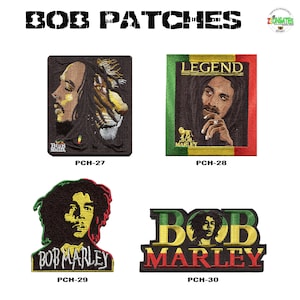 Bob Marley iron on Patches - Reggae - Rasta