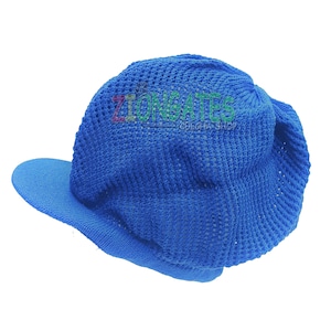 Large ROYAL BLUE MESH Rasta hats