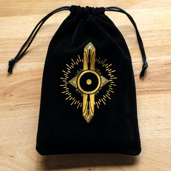 TAROT TRAVEL POUCH : Velvet Drawstring Bag