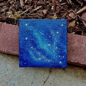 Galaxy | Magnetic Canvas | Mini Canvas | Galaxy | Hand Painted | Mini Artwork