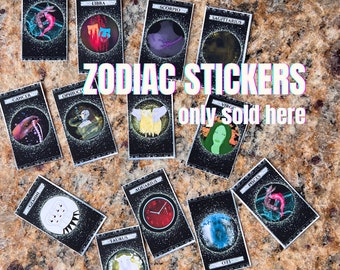 Tarot Card Sticker, Zodiac Sign Sticker, Astrology Sticker, Ophiuchus l Witchy, Astrology, Celestial, Moon, Horoscope Sticker, Horoscope