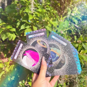 Baraja de Oráculo Negro, Baraja de Tarot Negro, Tarot Celestial, Oráculo Celestial, Regalo de Bruja, Regalo para Brujas, Baraja de Oráculo Única, Brujería, Caja