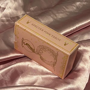 Roze esthetische tarotkaarten, limited edition tarotdeck - slechts 52 gemaakt, 78 kaarten + gids l Spectre Gold Tarot