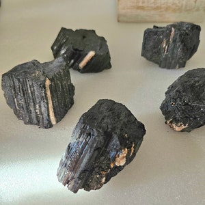 Raw Black Tourmaline with Mica