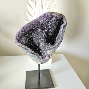 Large Amethyst Freeform Cluster on stand