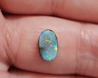 Opale Boulder Naturelle D'Australie - Cabochon Bleu Pour Création Bijoux Ou Collection