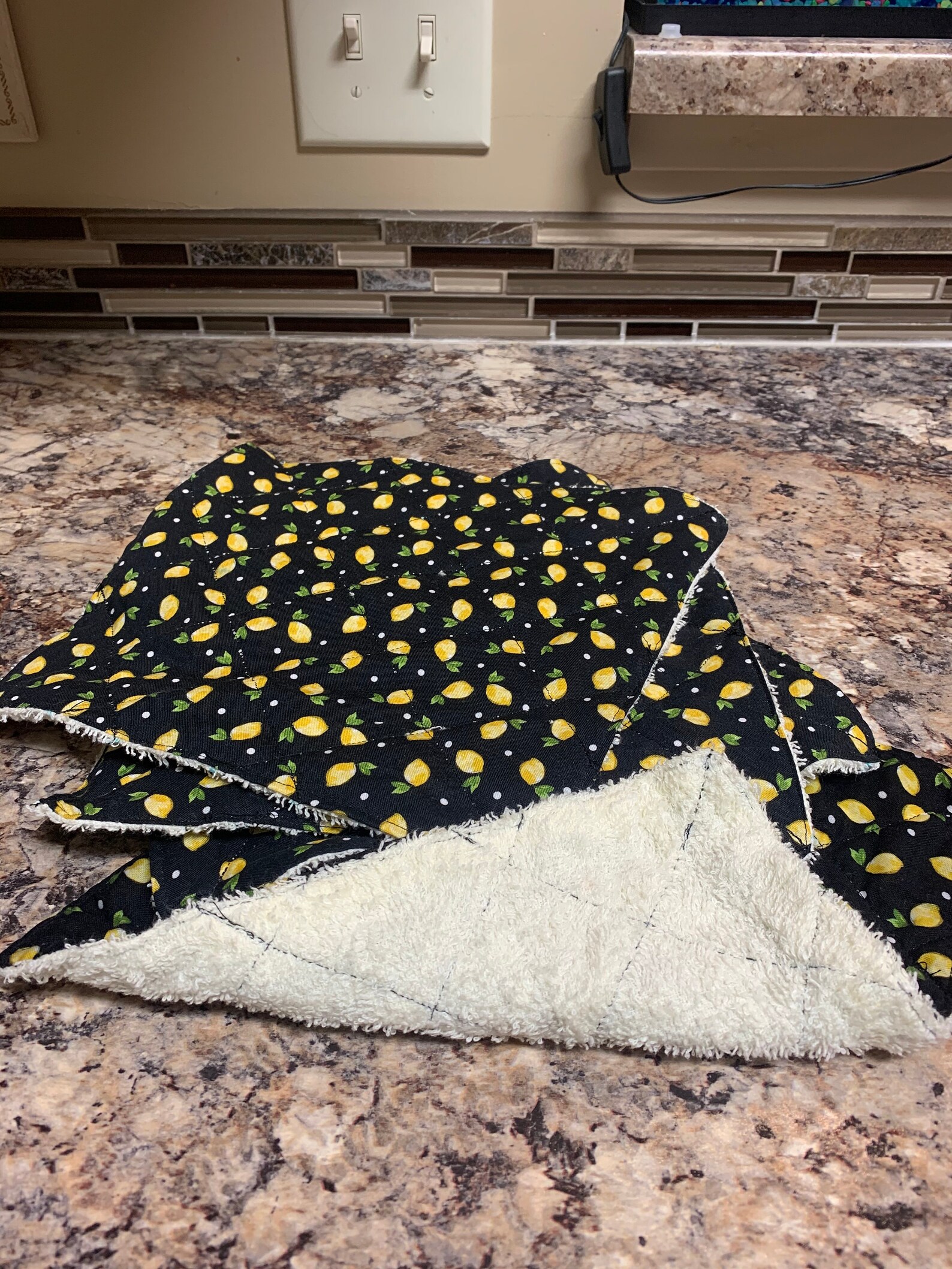 Quilted Unpaper Towel Set of 4 Etsy