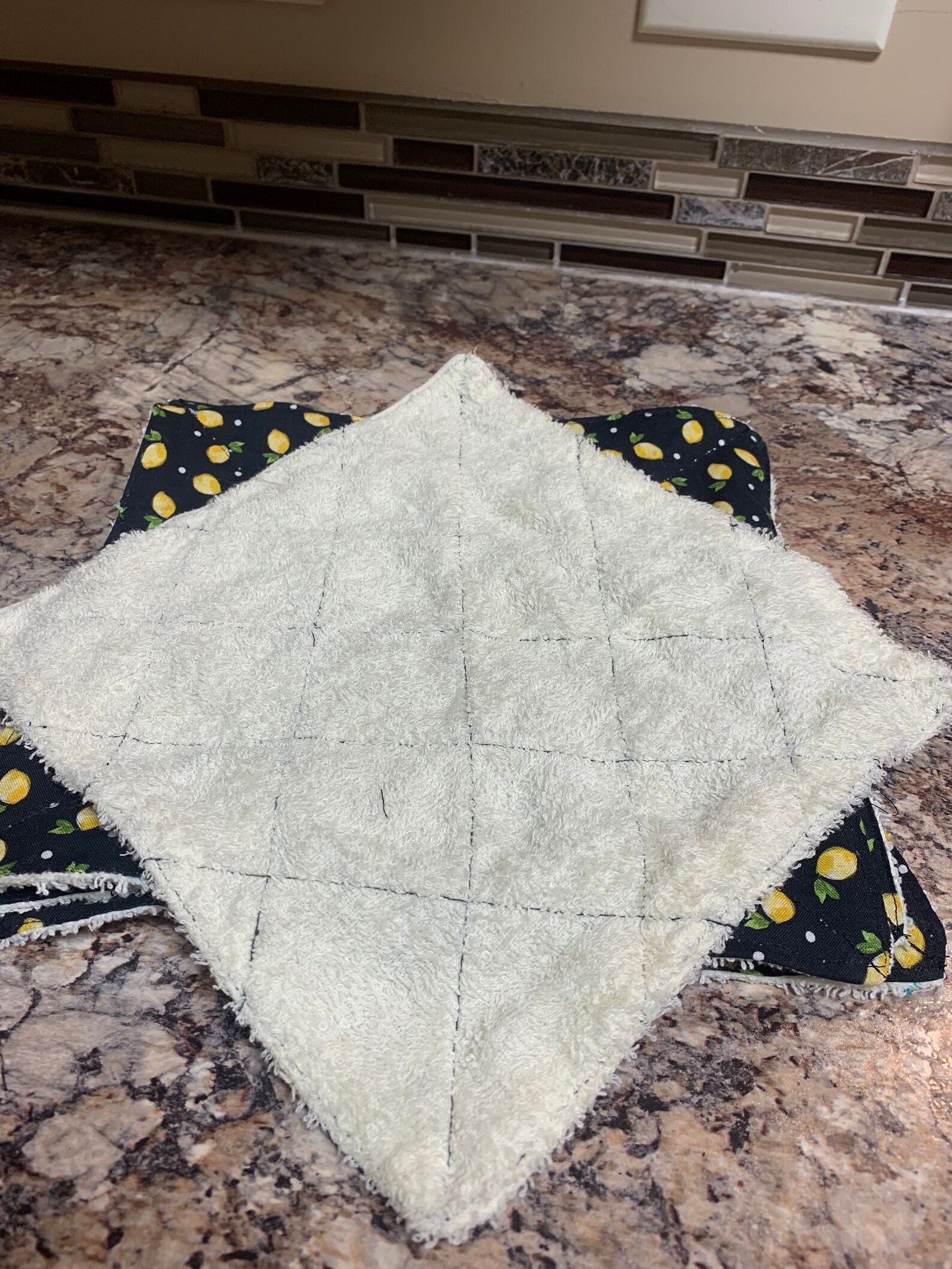 Quilted Unpaper Towel Set of 4 Etsy