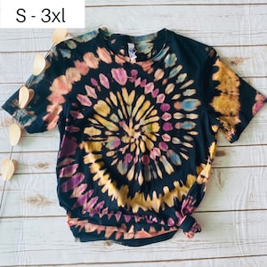 Reverse Tie Dye T-Shirt, Swirl Tie Dye Shirt, Soft Shirt