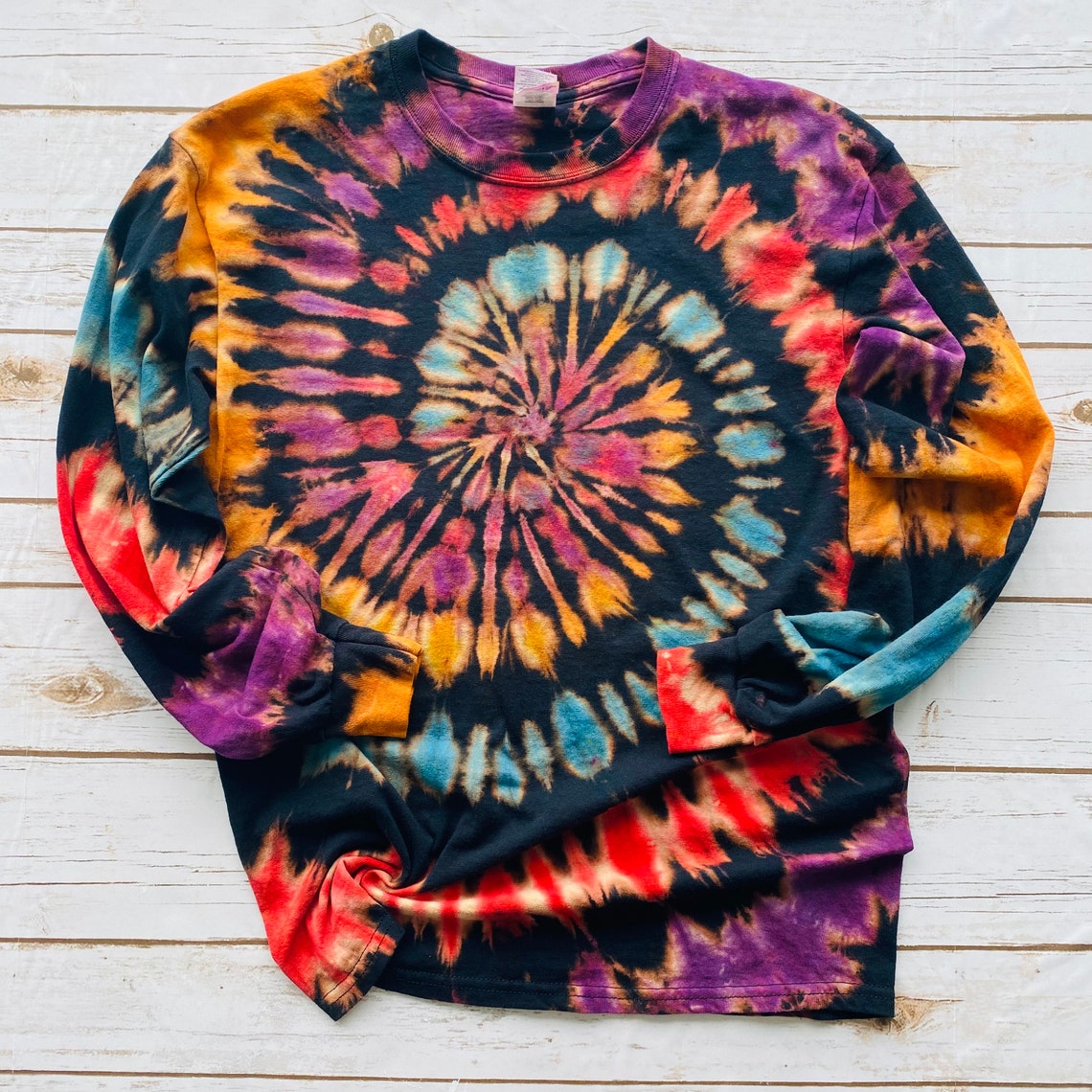 reverse tie dye t shirt