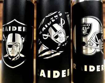 Las Vegas Raiders 20oz - Personalized Custom Tumbler - Tumbler with Lid & Metal Straw - Game Day Gift - Gift for him
