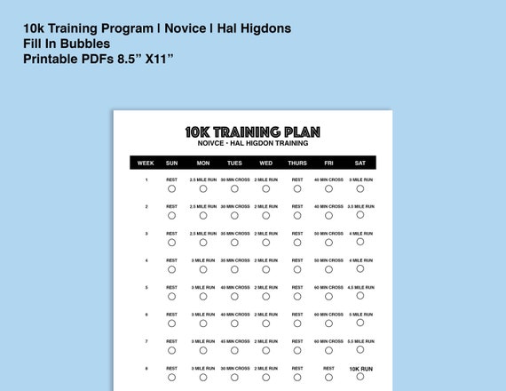 4 Week 10k Training Plan: Running Schedule + PDF