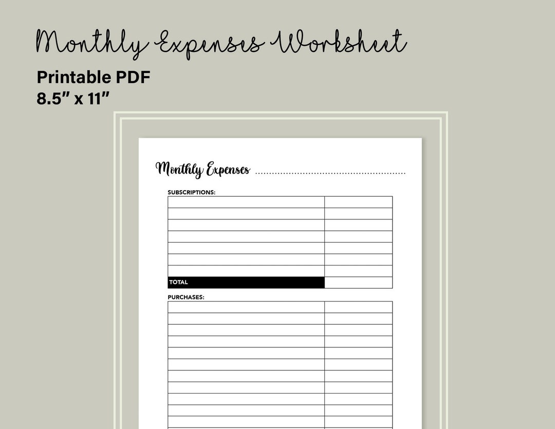 Small Business Expenses Planner Printable Home Business - Etsy