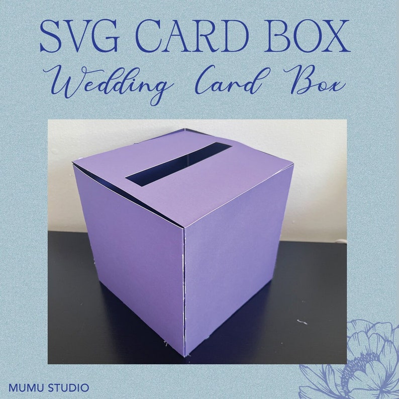 SVG Wedding Card Box Wedding Card Box SVG Cards and Well Wishes SVG for Cricut Etsy