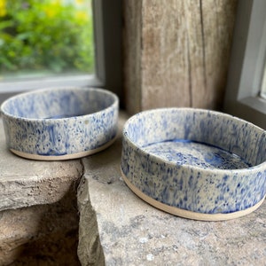Blueberry Pet Bowl | Handmade | Ceramic | Stoneware | Dog Bowl | Cat Bowl | Custom | Personalised | Unique | Glaze