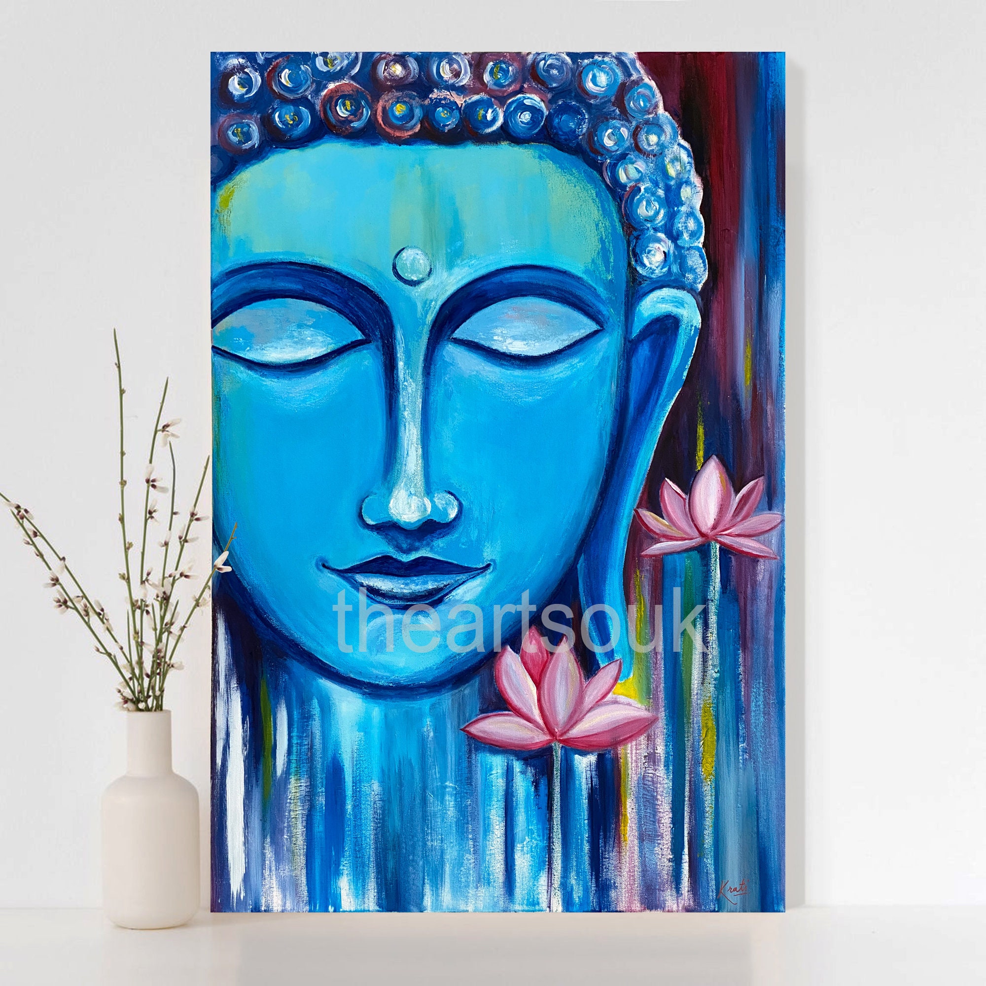 Blue Buddha Paintings
