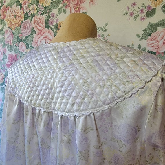 Pearled Floral Nightgown // Quilted Long Sleeve Night… Gem