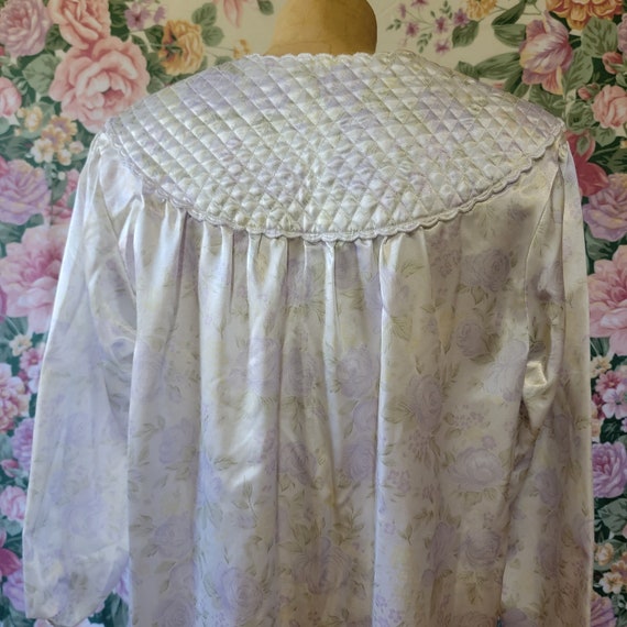 Pearled Floral Nightgown // Quilted Long Sleeve Night… Gem