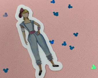Disney Bo Peep Toy Story, watercolor, waterproof vinyl sticker for water bottles, planners etc