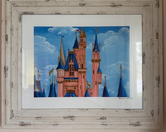 11x14 with white border, High quality linen paper, Florida Castle  , D i s n e y decor