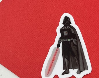 Waterproof, vinyl I am your father, dark side, Vader sticker, modern, faceless watercolor sticker