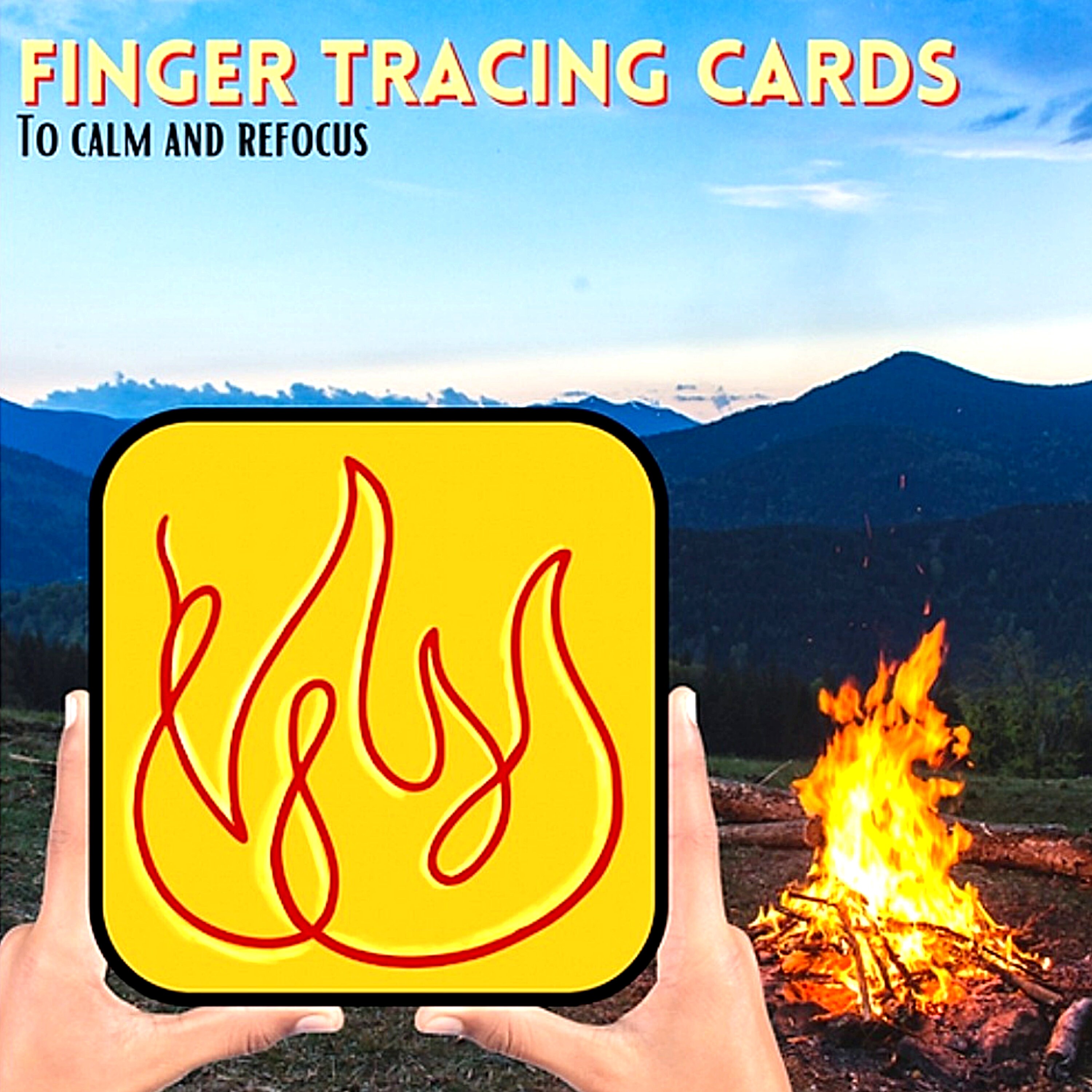 Finger Tracing Cards - Calming Cards - Etsy