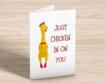 Punny Chicken Greeting Card