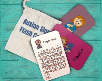 Auslan Flash card sets